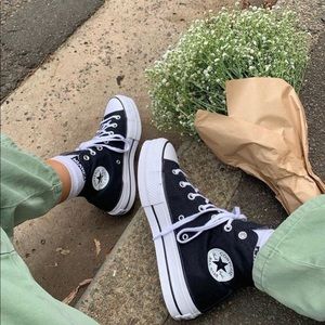 Platform Converse High Top - 10 Black